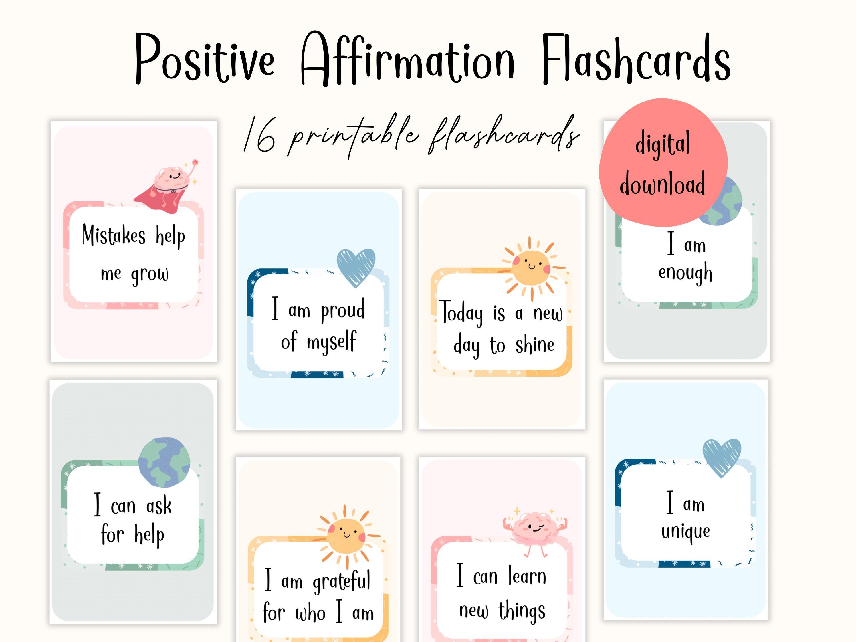 Affirmation Cards for Kids - Childrens Daily Affirmations - Printable ...