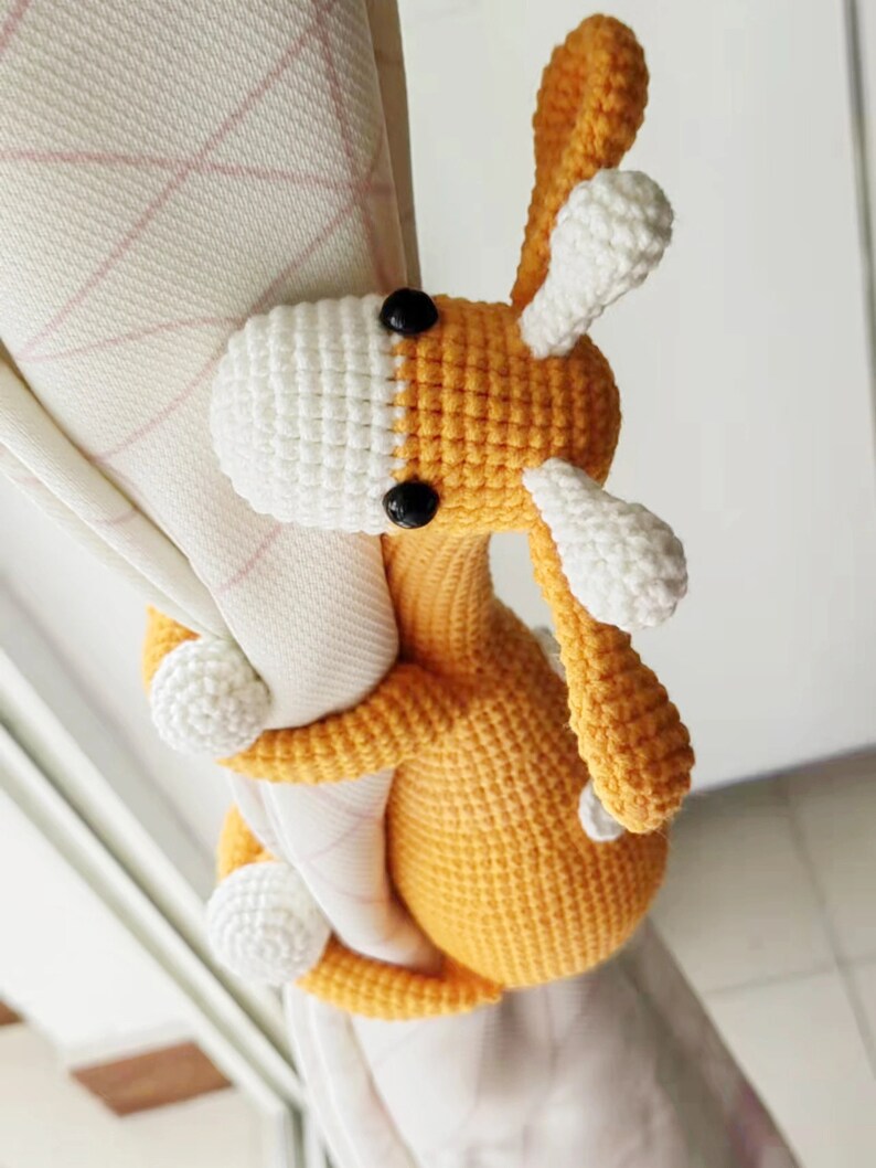 Cute Crochet Giraffe Curtain Tiebacks Adorable Giraffe Etsy