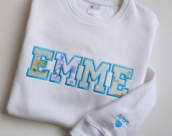 Embroidered MAMA Crewneck Embroidered Mom Sweatshirt for Mothers Day Gift For Mom