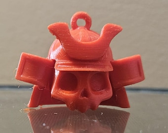 Samurai Kabuto & Skull Keychains
