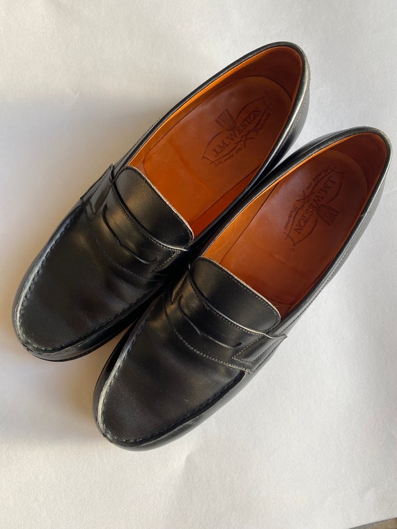 JM Weston Black Leather 180 Loafer / Free UK Delivery - Etsy