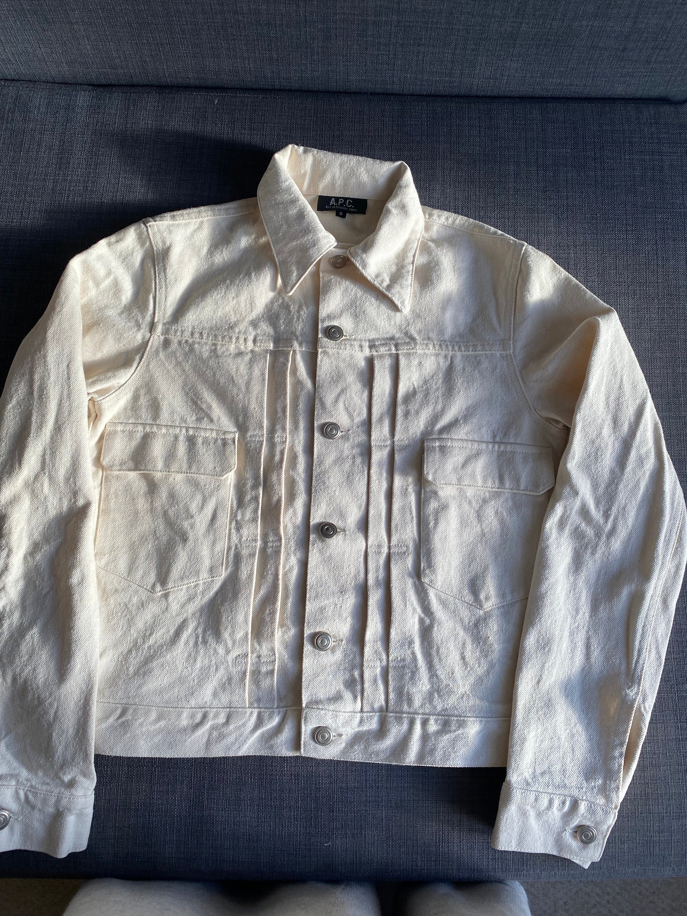 APC off White Denim Jacket / UK Free Post - Etsy