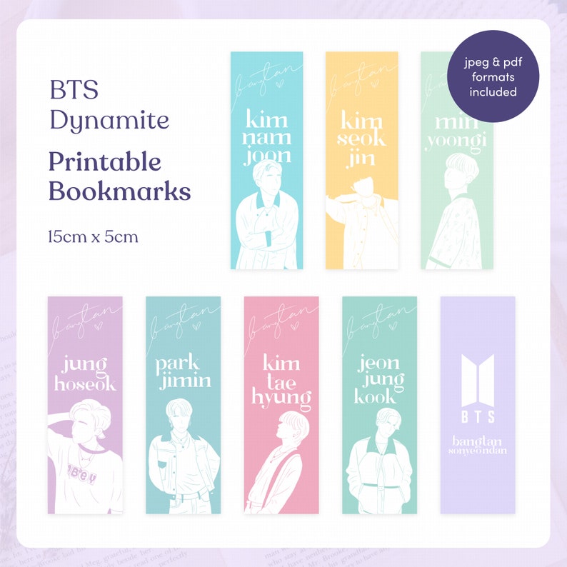 cute-bts-printable-bookmark-set-kpop-stationery-etsy