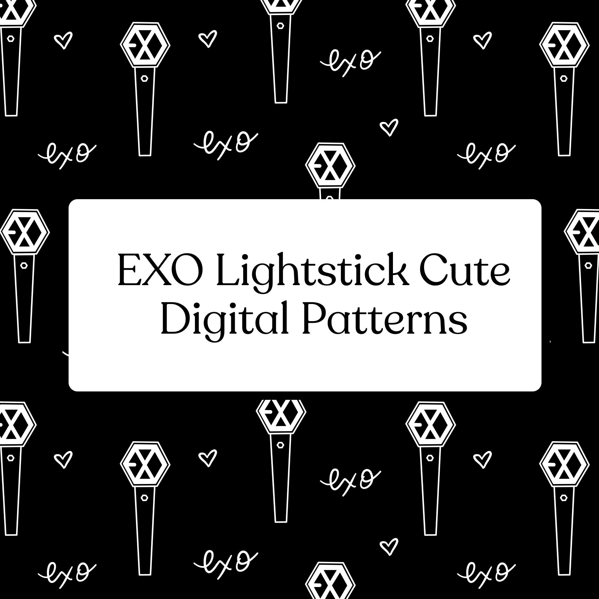 EXO Kpop Digital Pattern, Wallpaper Pack for Merch - Etsy
