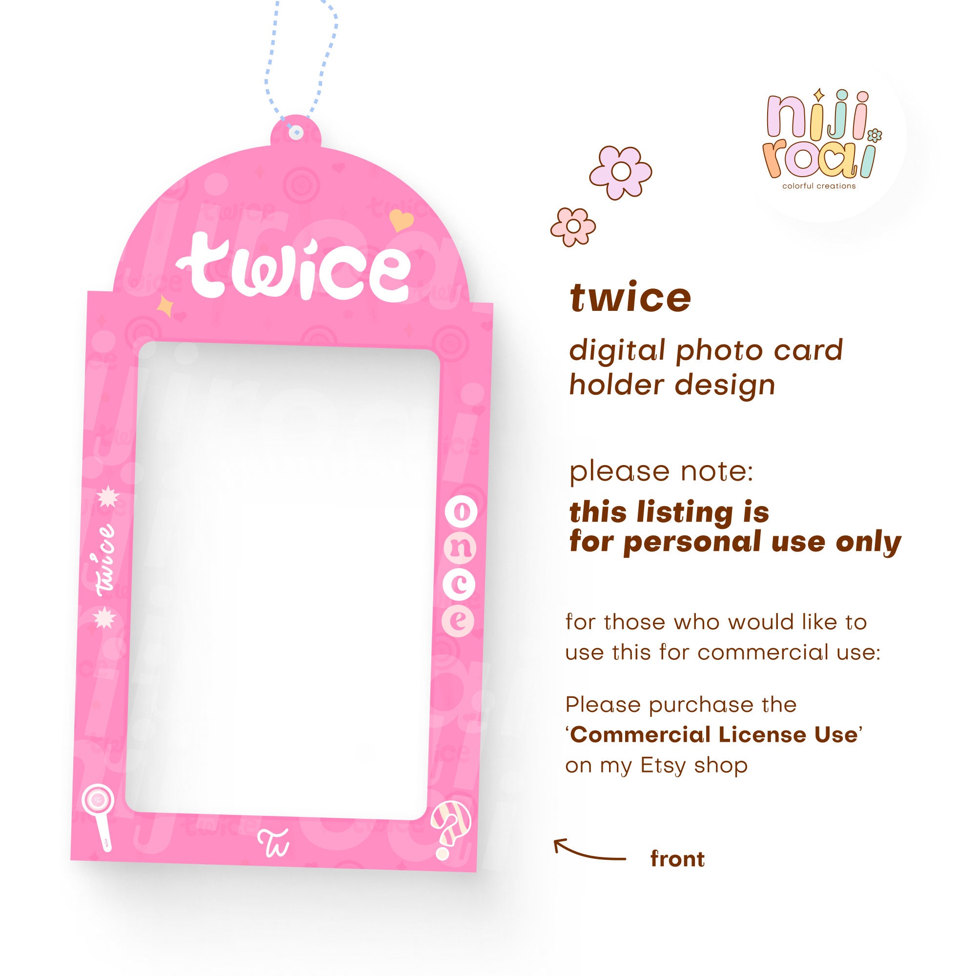 TWICE THIS IS FOR グッズ　PHOTO HOLDER TWICE - [THIS IS FOR] WORLD TOUR MD LOVELY ID PHOTO HOLDER