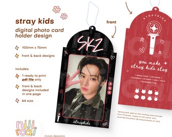 ハートシェイカー ミニサイズ SKZ K-POP 風 オーダーページ Kpop Stray Kids Photo Card Holder Design for Stays | SKZ Members