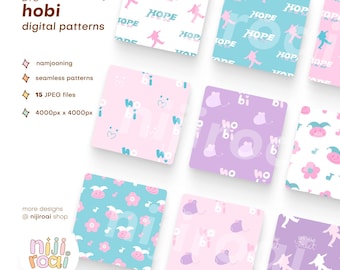 BTS Hobi Hope na ulicy Jack in the Box Kpop Wzór cyfrowy, pakiet tapet