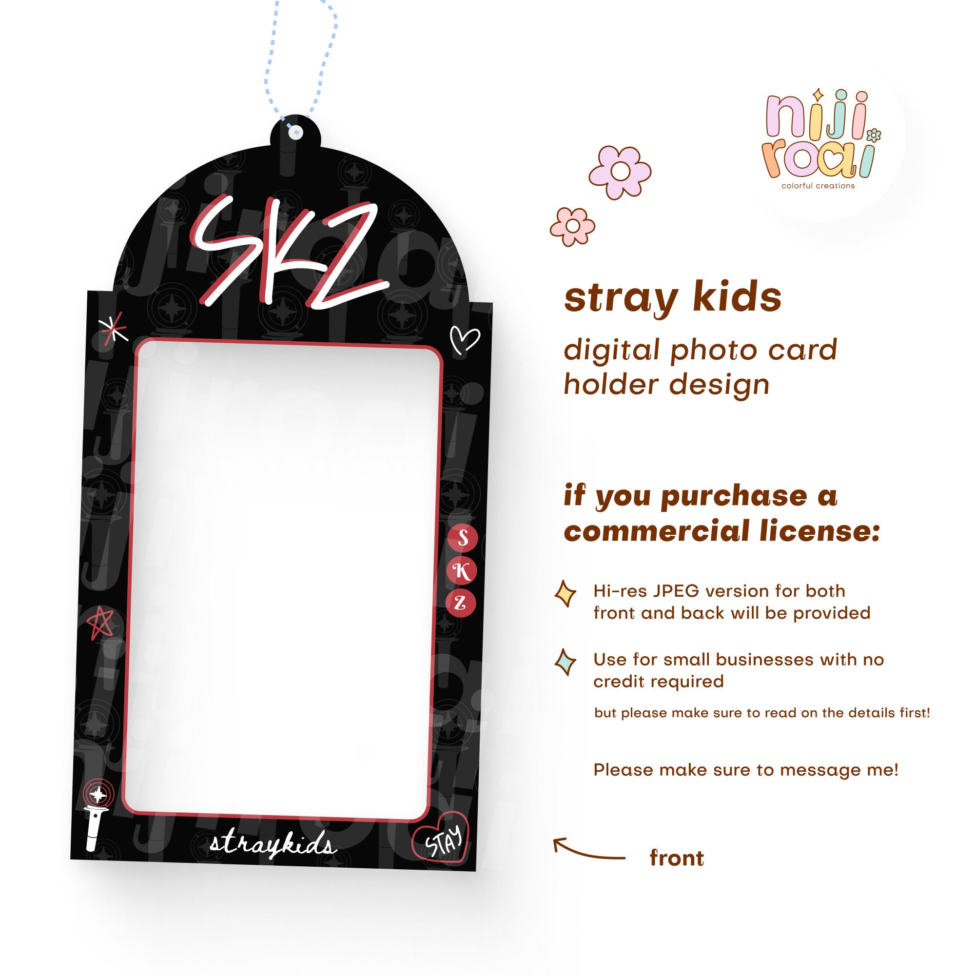 Kpop Stray Kids Photo Card Holder Design for Stays | SKZ Members