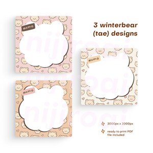 BTS Theme Memo Pad Printable Digital Goodnotes Notepad Design KPOP ...