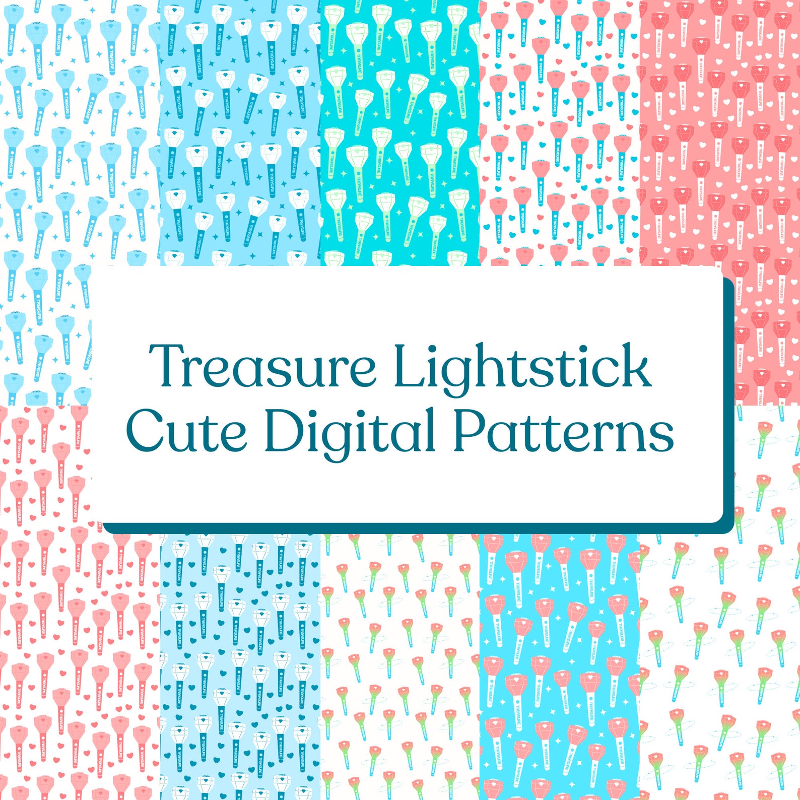 Treasure Kpop Digital Pattern Wallpaper Pack - Etsy