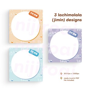 BTS Theme Memo Pad Printable Digital Goodnotes Notepad Design KPOP ...