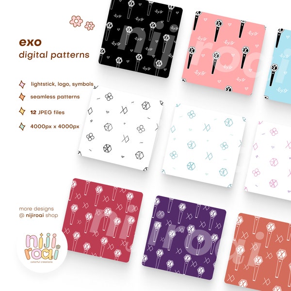 Exo Kpop Pattern Print Sneakers And Shoes main image 1