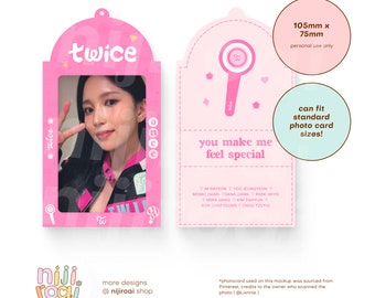 アイドル TWICE ACRYLIC PHOTOCARD STAND TWICE 9th Anniversary Home9Round PopUp Store MD Photocard