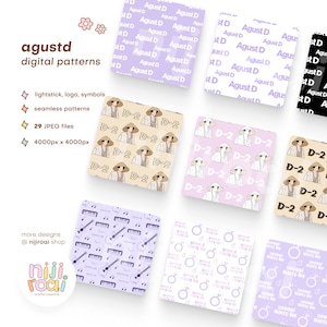 BTS Suga Yoongi AgustD Kpop Digital Pattern, wallpaper pack