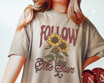 Vintage Sunflowers PNG, Retro Gothic Flower, Inspirational Quote, Summer Fall Garden Floral, Digital Download, Shirt Design, Graphic Art