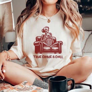 True Crime Skeleton Mom PNG, Funny TV Crime Junkie, Crime Lover, Halloween Sublimation, Instant Digital Download Shirt Design Graphic Art