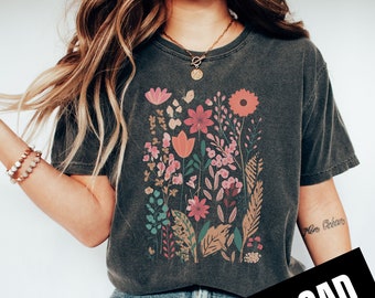 Pastel aquarel wilde bloemen PNG, esthetische wilde bloem, botanische bloemen, Instant Download, digitale download, shirtontwerp, grafische kunst