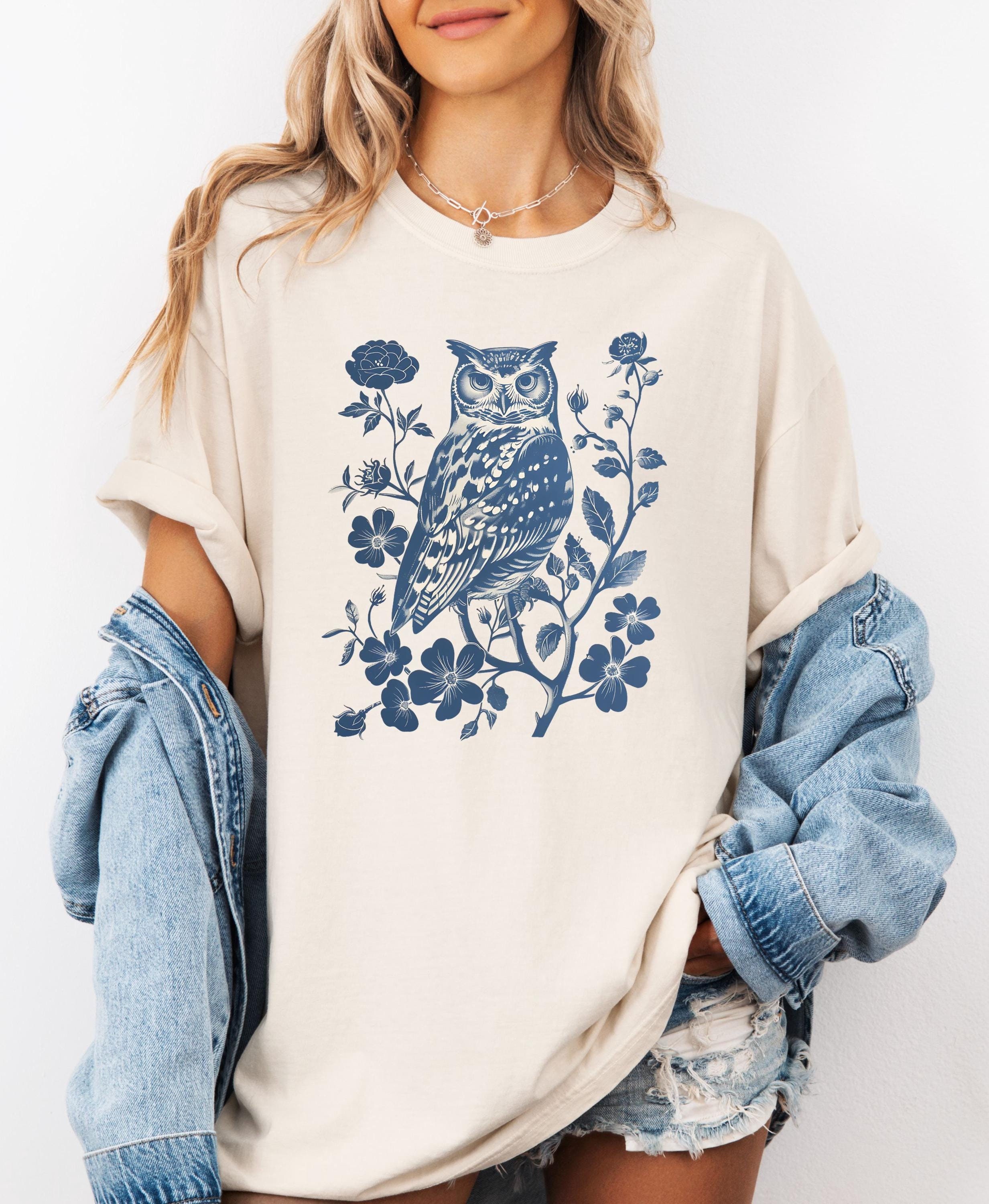 Owl Floral PNG, Birdwatcher, Owl Lover, Birdwatching, Bird Nerd, Digital Download, Shirt Design, Gra