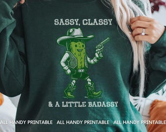 Pickle Cowboy PNG, Cowgirl Pickle Humor, Divertente Quirkie Pickle Girl, Amanti del cetriolino, Sublimazione, Download digitale, Design maglietta, Arte grafica