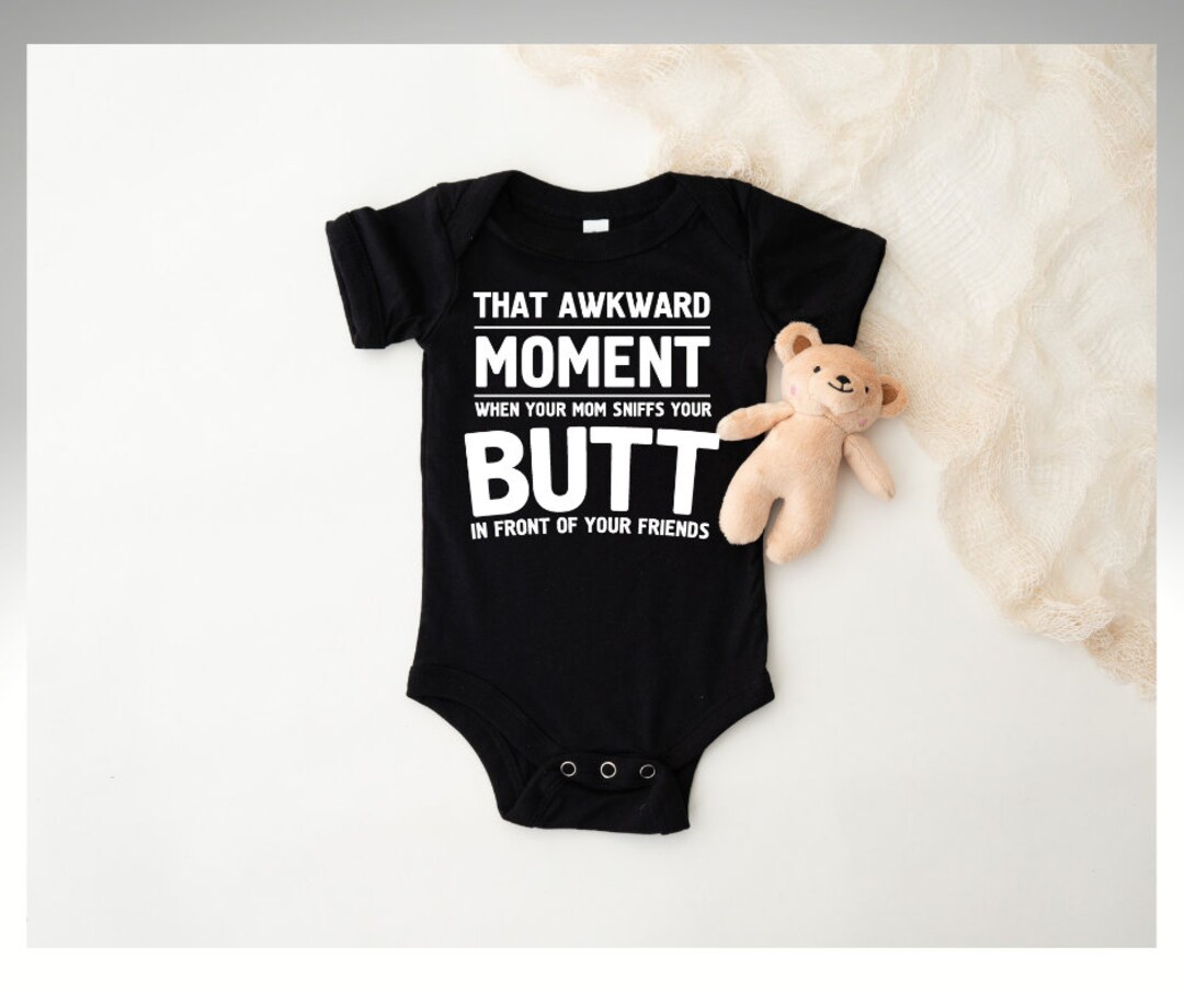 That Awkward Moment..infant Screen Print Transfer White Ink Etsy