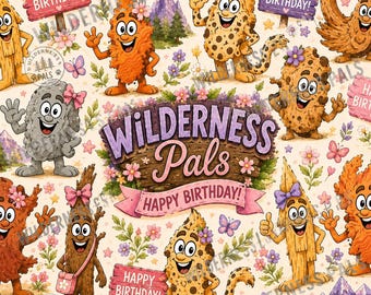 Patrón Amigos del Bosque – Amigos del Bosque para Niñas, Celebraciones de Cumpleaños