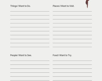 Lista dei desideri / Download immediato / Sogni da viaggiatore / La vita che sto creando