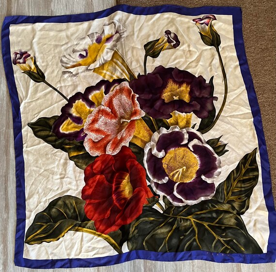 Perry Ellis Scarf/100% Silk - Etsy