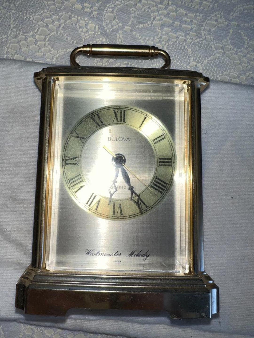 Vintage Bulova Desk/mantle Clock Etsy