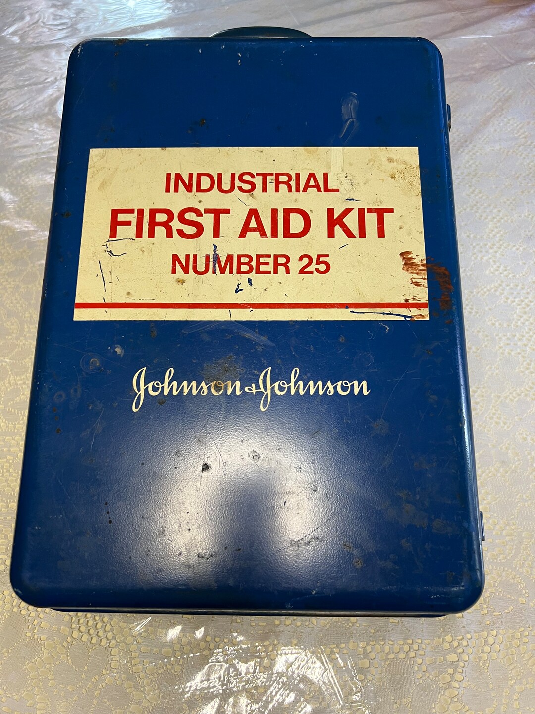 Vintage Johnson & Johnson Industrial First Aid Kit Tin Number Etsy