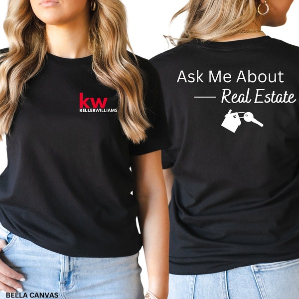 Kw Keller Williams Ask Me About Real Estate with House Keys Unisex T-Shirt, Realtor T-Shirt, Real Estate T-Shirt, Kw Agent Shirt.