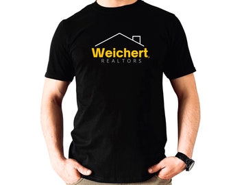 Weichert Realtors with Roof Outline Logo Unisex T-Shirt, Weichert Realty Shirt, Realtor Shirt, Real Estate Marketing Shirt, Gift for Realtor