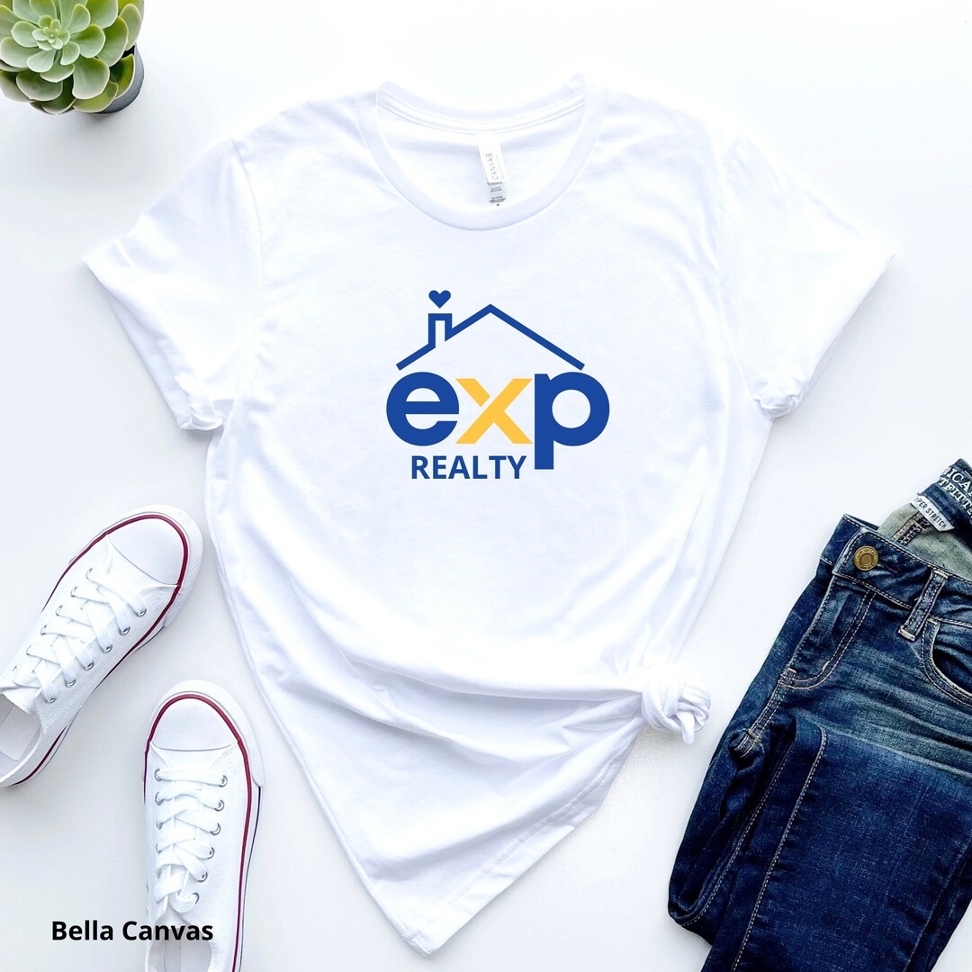 Exp Realty Logo With Roof & Heart Women Tshirt, Exp Realty Marketing