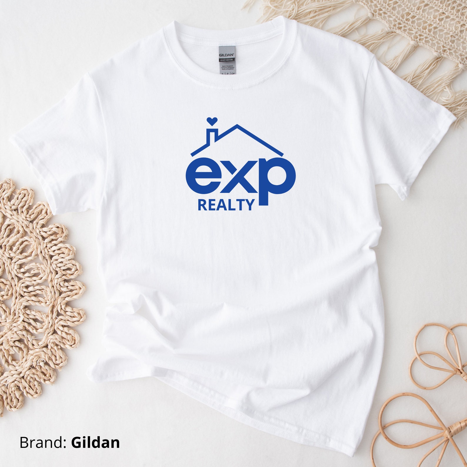 Exp Realty Logo With Roof & Heart Women Tshirt Exp Realty Etsy