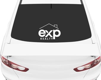 EXP Realty Roofline Decal: Real Estate Agent Marketing for Car, Glass, Multi-Surface Vinyl Decal.
