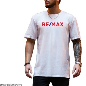 RE/MAX Logo Unisex T-Shirt, Realtor Marketing T-Shirt, Real Estate T-Shirt, Realtor Gift, Vinyl Design, Gildan Softstyle Unisex T-Shirt. image 2