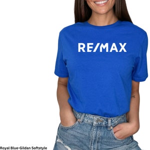 RE/MAX Logo Unisex T-Shirt, Realtor Marketing T-Shirt, Real Estate T-Shirt, Realtor Gift, Vinyl Design, Gildan Softstyle Unisex T-Shirt. image 9