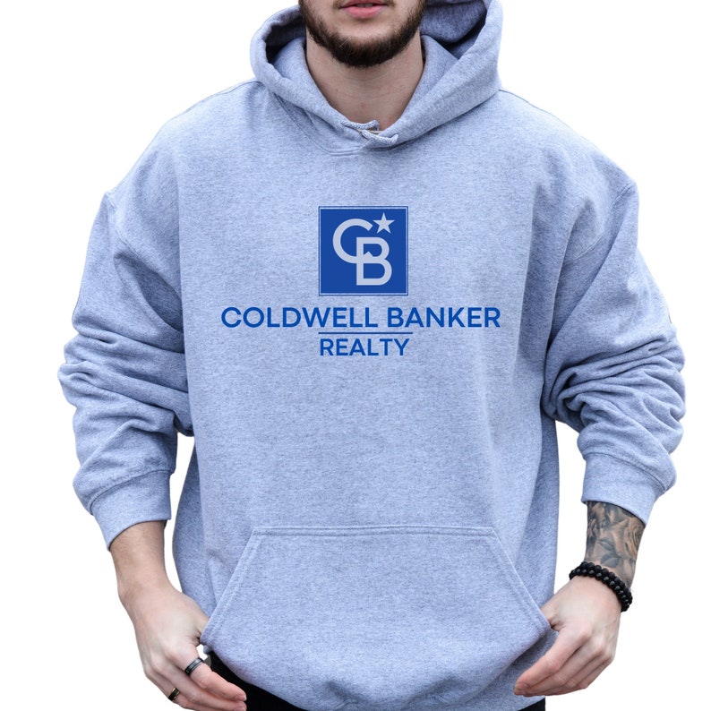 Coldwell Banker Realty Logo Unisex Hoodie, Coldwell Banker Realtor Men's Hoodie, Coldwell Banker Clothing, Gift for Realtor, Gildan. image 1