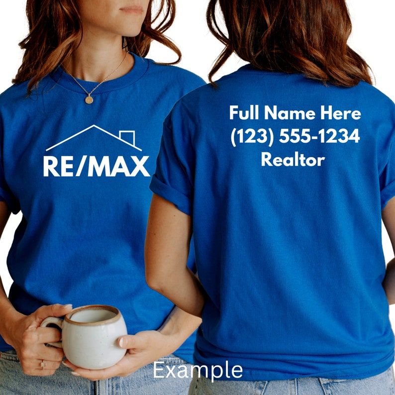 Customizable REMAX Logo With Roof Unisex Tshirt Add Custom Etsy