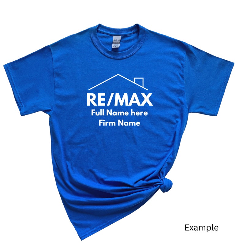 Customizable REMAX Logo With Roof Unisex Tshirt Add Custom Etsy