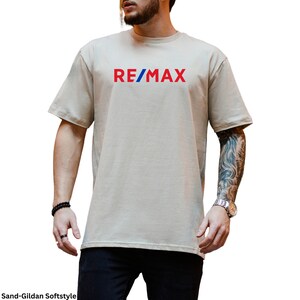 RE/MAX Logo Unisex T-Shirt, Realtor Marketing T-Shirt, Real Estate T-Shirt, Realtor Gift, Vinyl Design, Gildan Softstyle Unisex T-Shirt. image 3