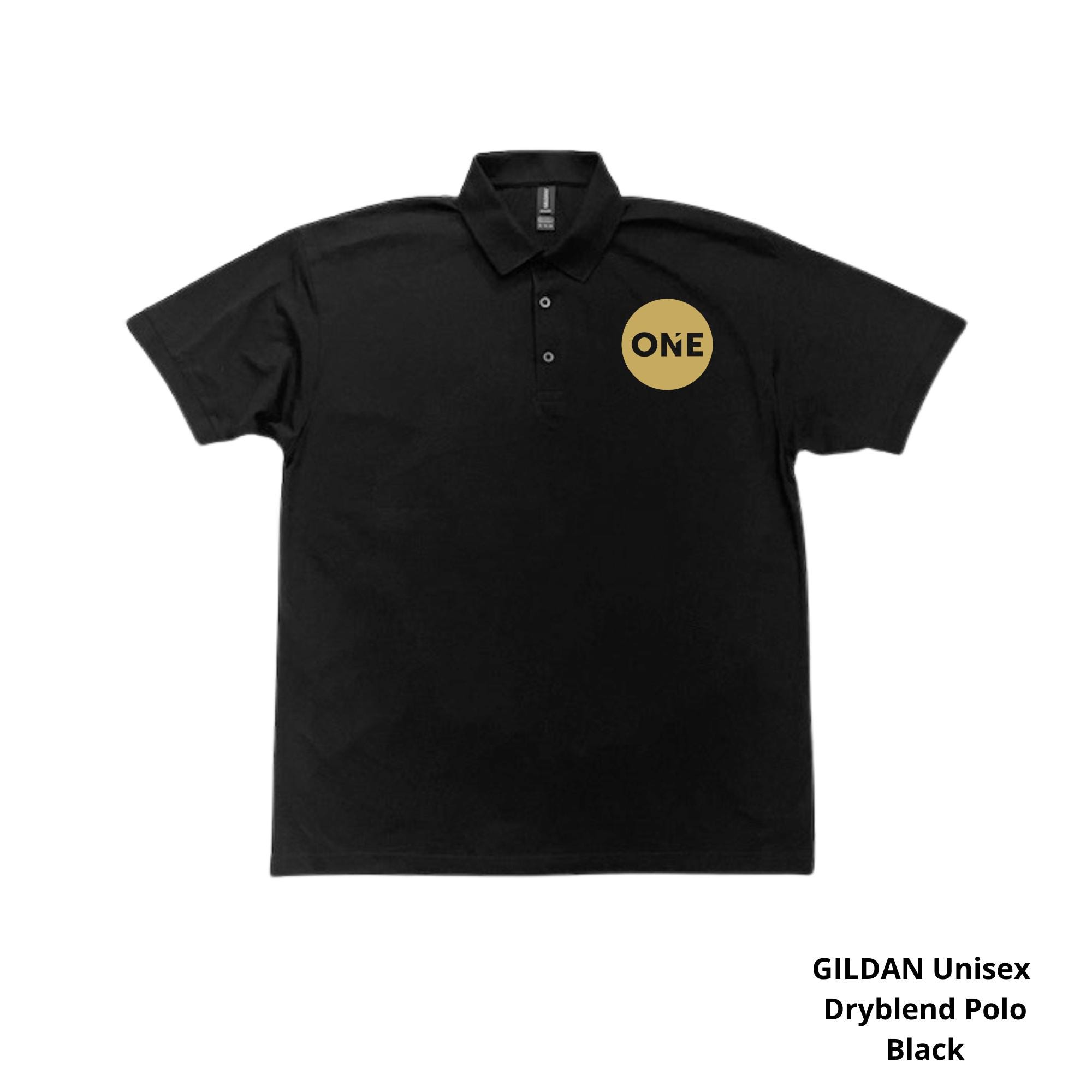 Realty One Group Dryblend Unisex Jersey Polo, Realtor Marketing Apparel, Solid or Glitter Vinyl.