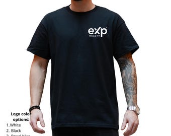 Exp Realty Logo T-Shirt: Gildan Heavy Cotton, Real Estate Marketing Tee, Vinyl.