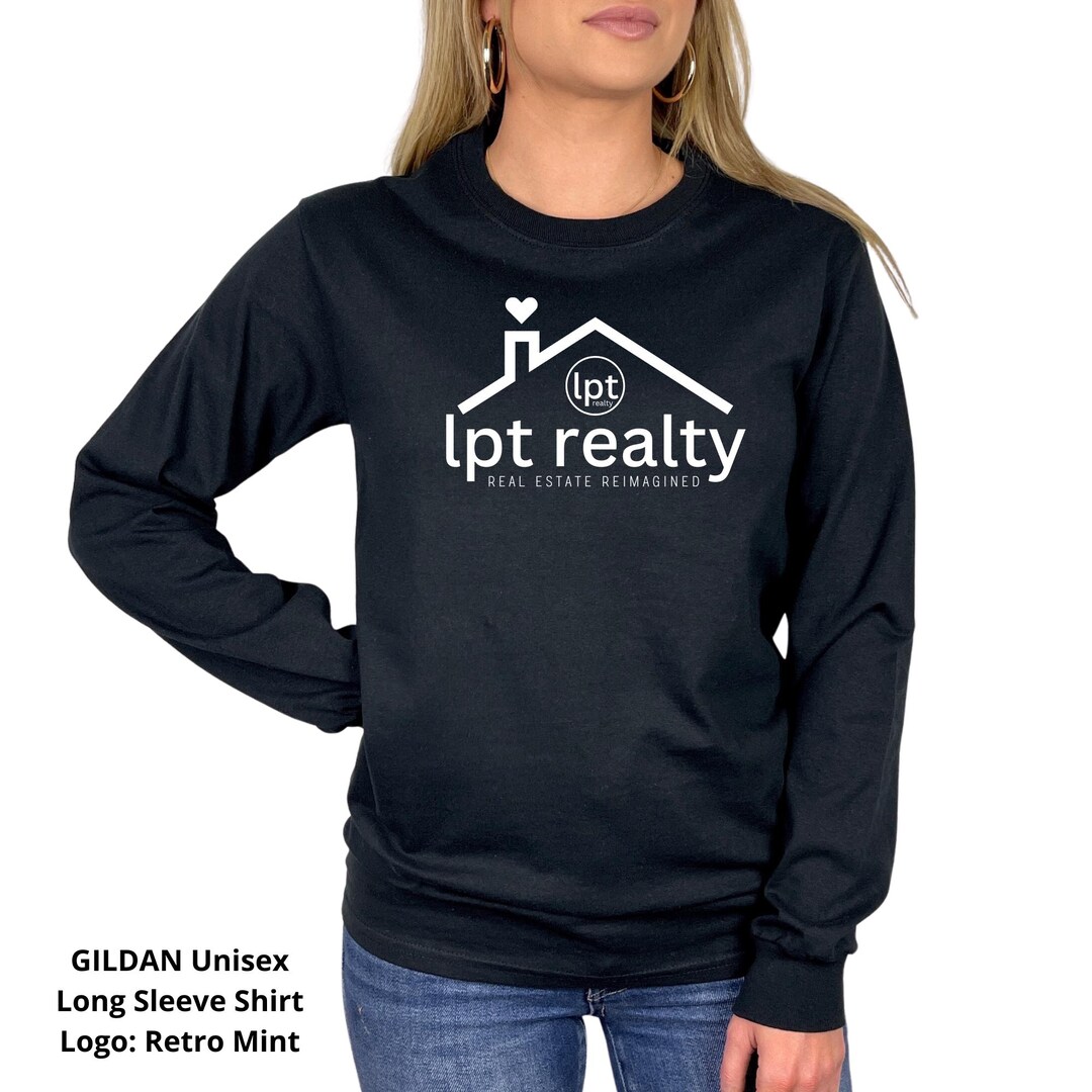 LPT Realtor With Roof and Heart: Gildan Long Sleeve Unisex T-shirt ...