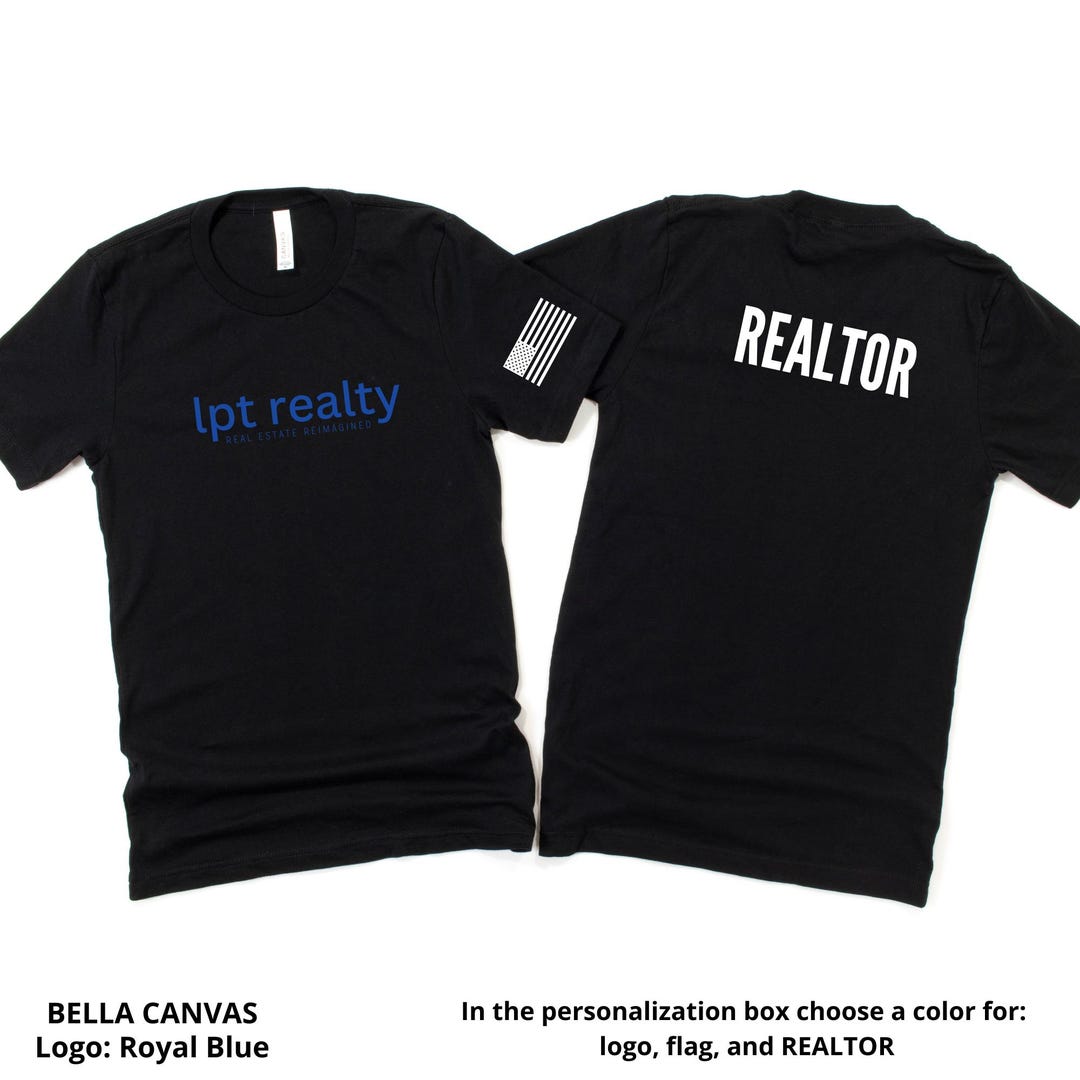 LPT Realty With U.S. Flag: Bella Canvas Unisex T-shirt, Vinyl Design ...