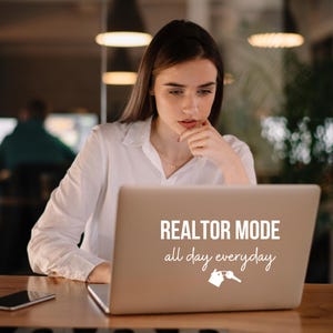 Realtor Mode Car Decal: Real Estate Marketing, Permanent Vinyl