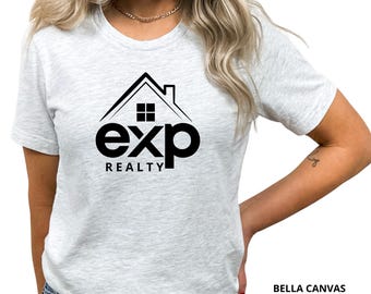 EXP Realty Roof & Window: Bella Canvas Unisex T-Shirt, Realtor Apparel, Vinyl Design.