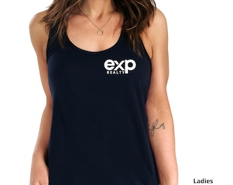Exp Realty Realtor Tank Top: Ladies' Racerback, Vinyl Logo