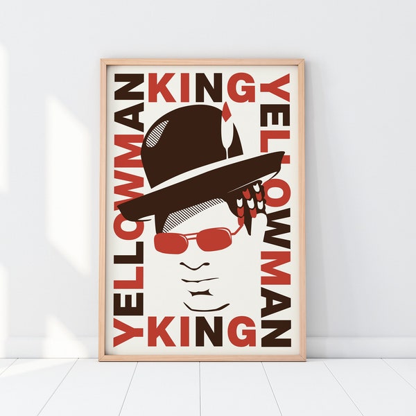 KING YELLOWMAN Poster Print Dancehall Reggae Dub Mid Century Modern Swiss Typography Bauhaus Alpha Boys School Zungguzungguguzungguzeng