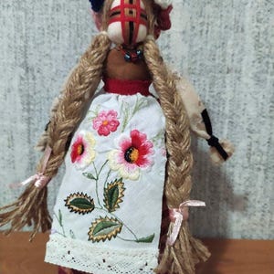 UNIQUE UKRAINIAN handmade motanka doll, talisman of family well-being and health, Slavic design, traditional doll, made in Ukraine