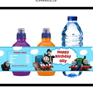 Personalised Thomas The Tank Engine Labels